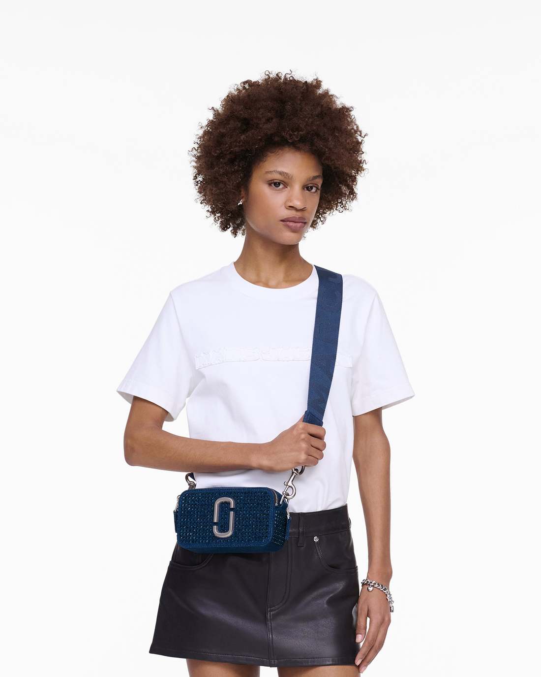 Marc Jacobs Latest | The Crystal Denim Snapshot Dark Wash Crystal