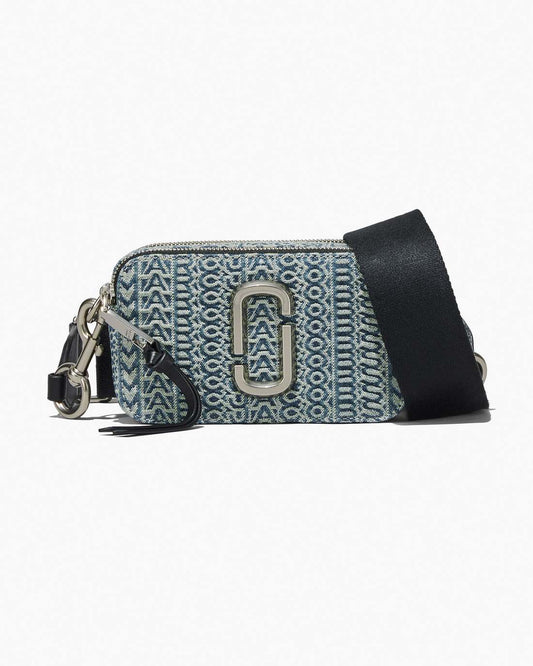 Marc Jacobs Value | The Washed Monogram Denim Snapshot Sun Faded Denim