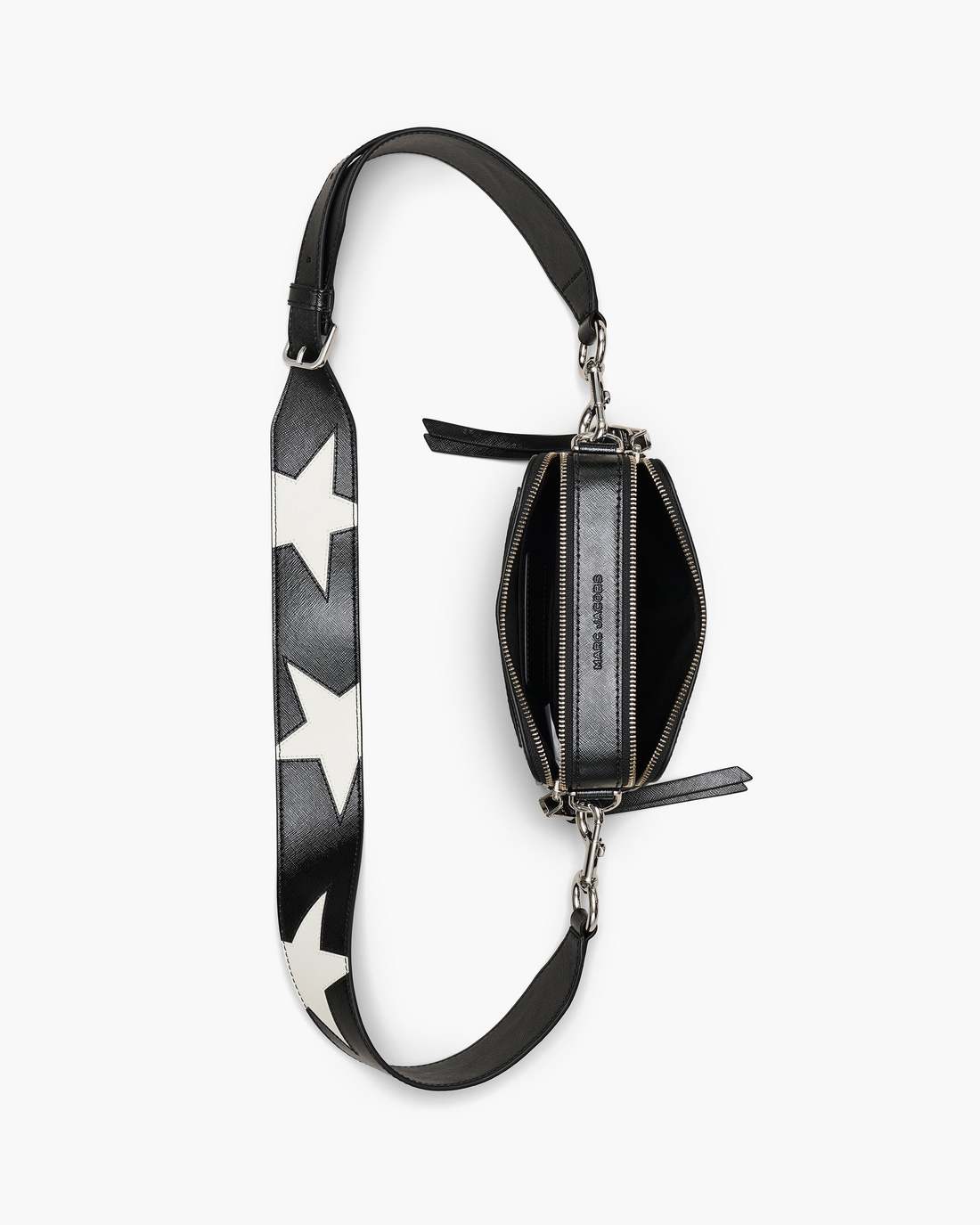 Marc Jacobs Deals | The Star Patchwork Leather Snapshot Black/White