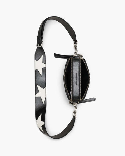 Marc Jacobs Deals | The Star Patchwork Leather Snapshot Black/White