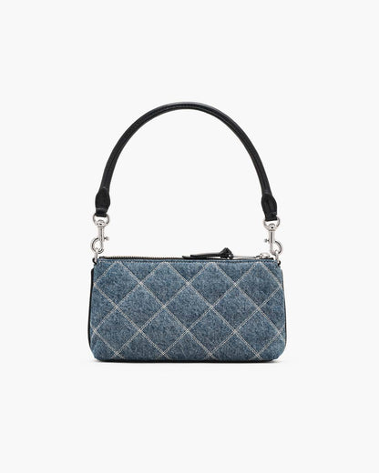 Marc Jacobs Sale | The Quilted Denim Snapshot Convertible Shoulder Bag Light Wash Indigo