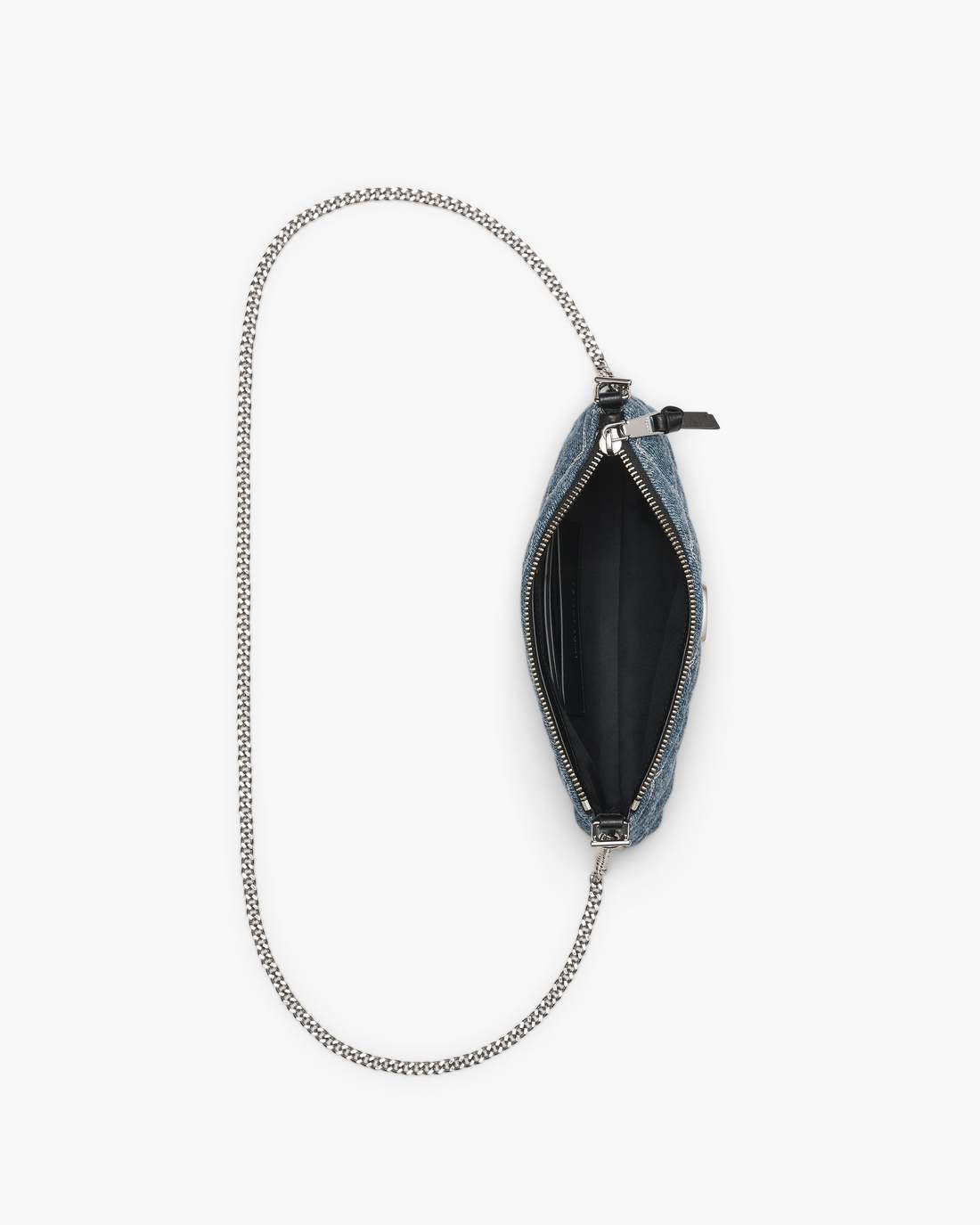 Marc Jacobs Sale | The Quilted Denim Snapshot Convertible Shoulder Bag Light Wash Indigo