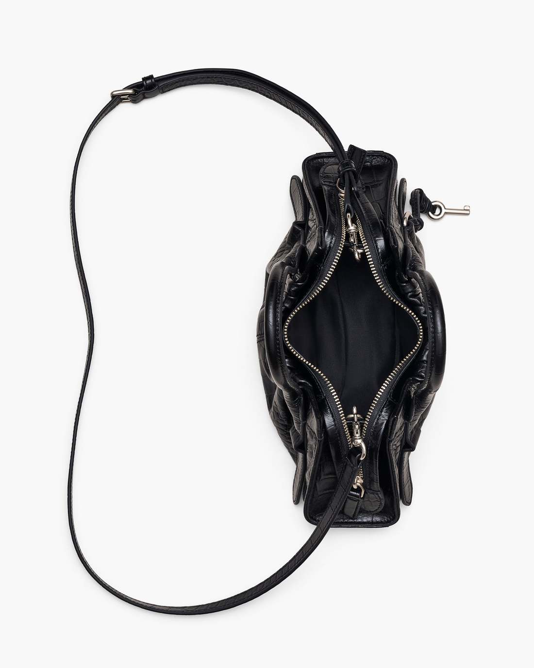 Marc Jacobs Value | The Croc Cristina Small Satchel Black