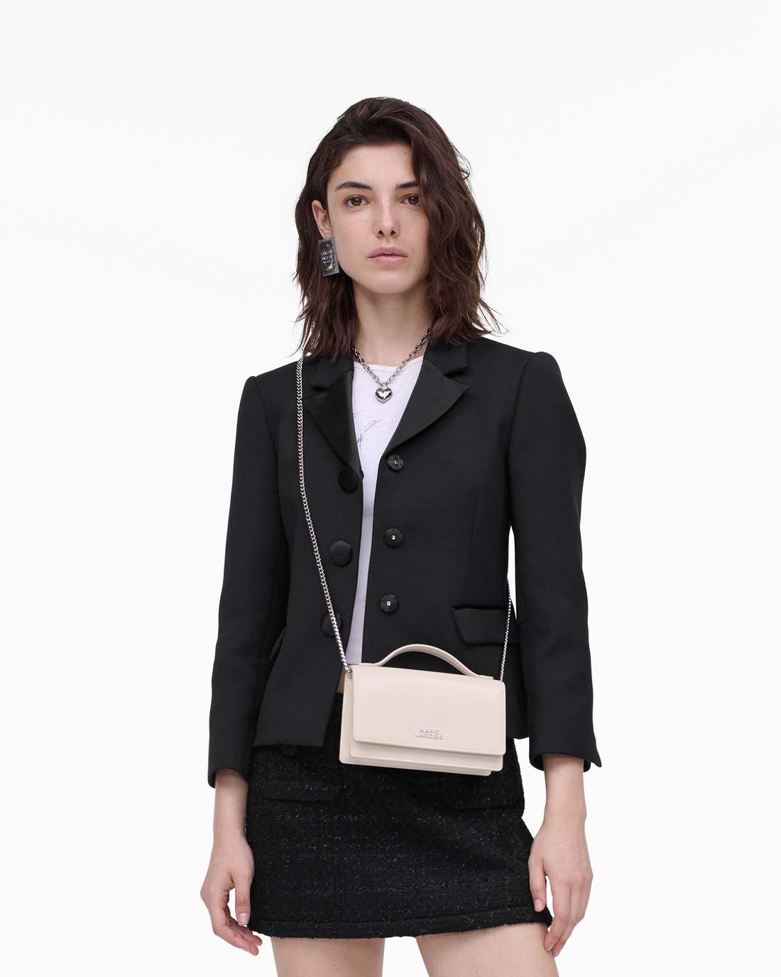 Marc Jacobs Deals | The Glam Mirror Mini Bag Cotton White