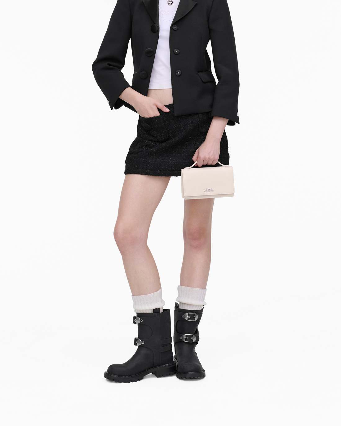 Marc Jacobs Deals | The Glam Mirror Mini Bag Cotton White