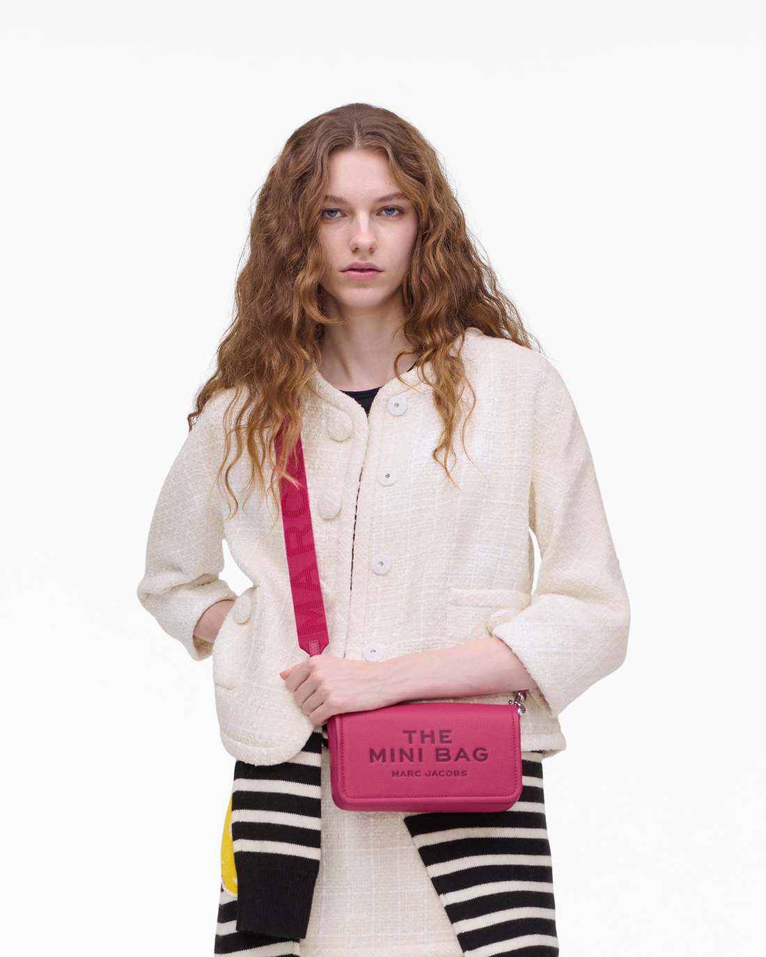 Marc Jacobs Latest | The Leather Mini Bag Raspberry Pink