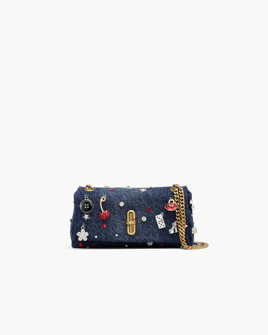Marc Jacobs Classic | The Trinket Charm Denim Dual Chain Mini Bag Medium Wash Multi