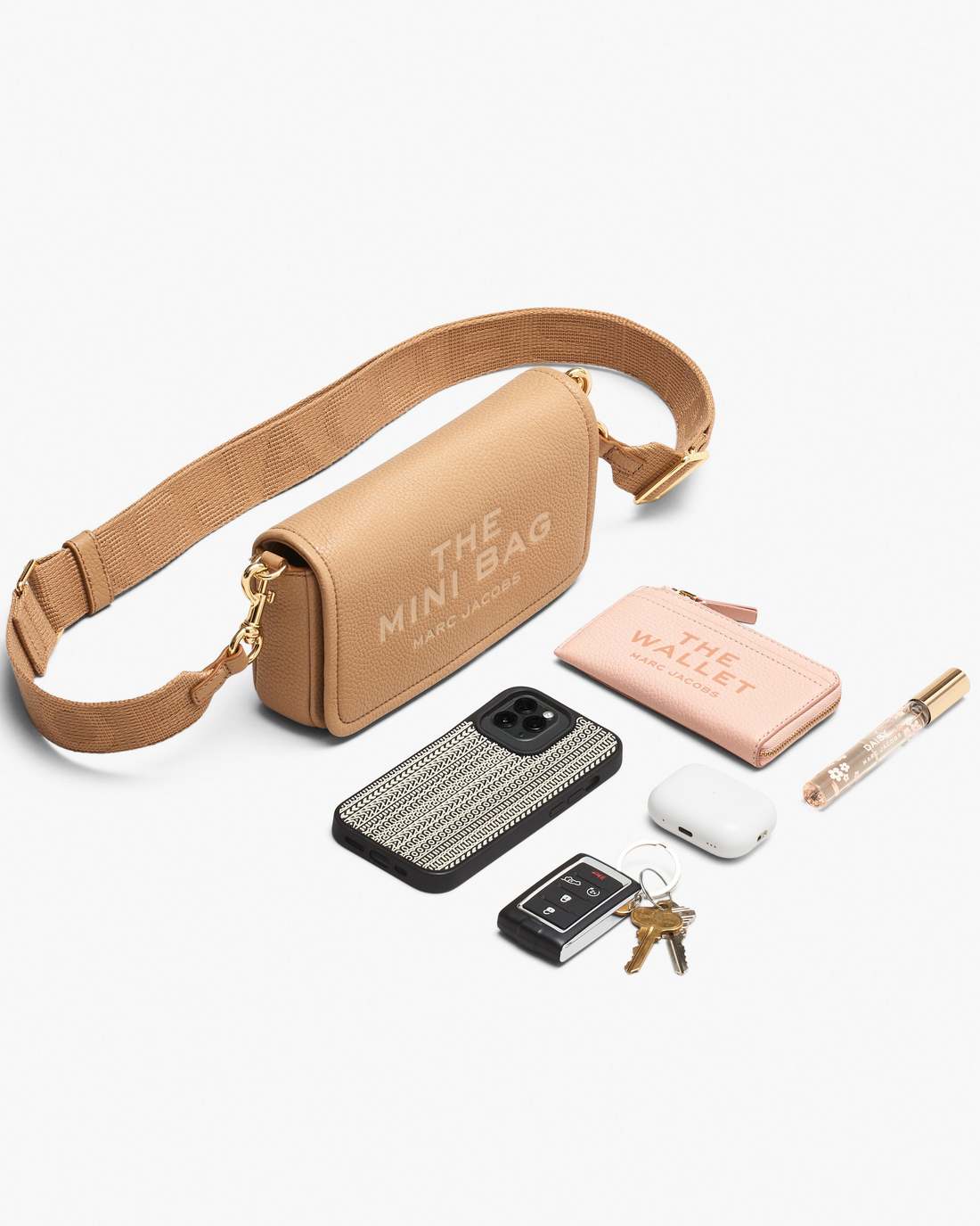 Marc Jacobs Best Seller | The Leather Mini Bag Ribbon Pink