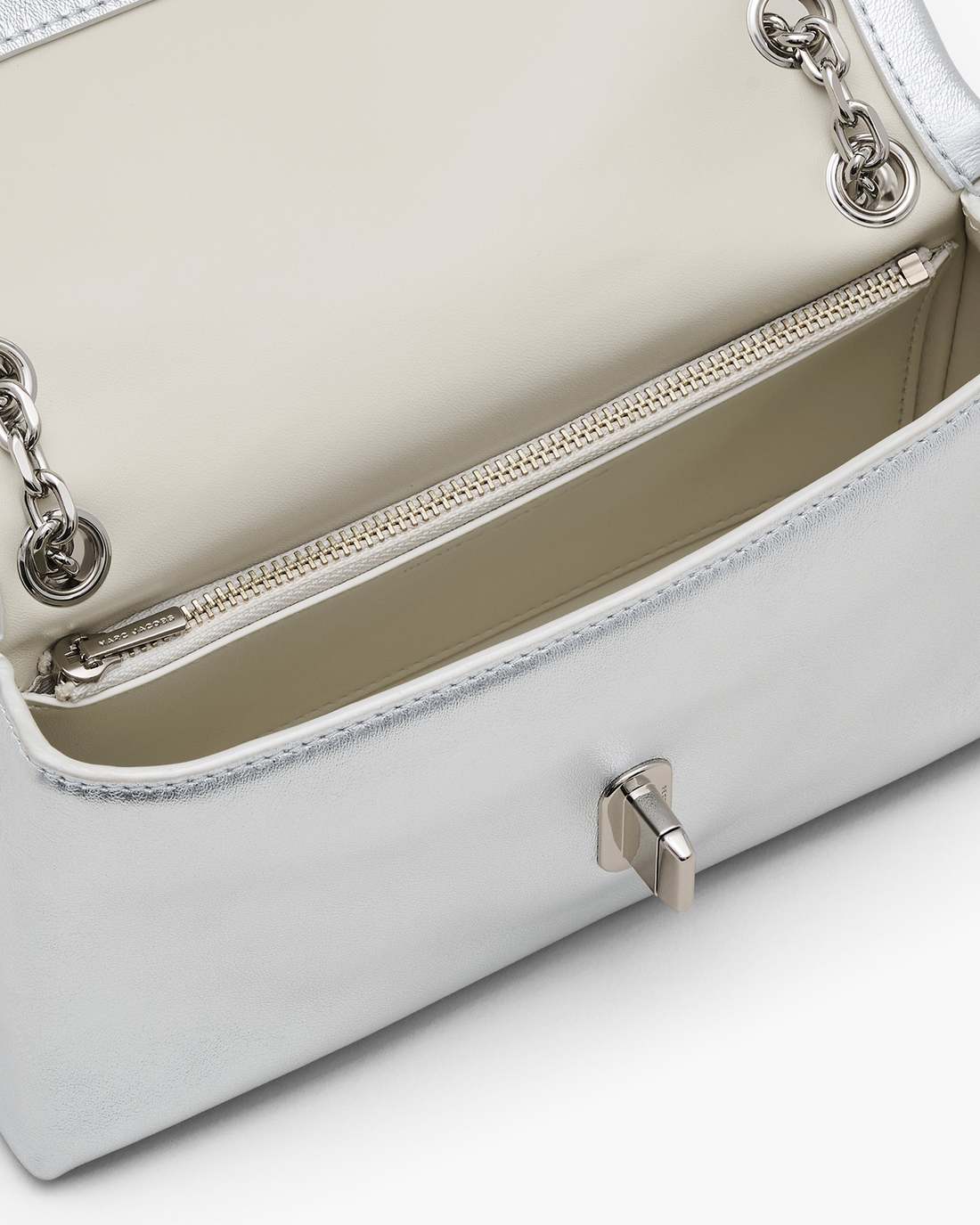 Marc Jacobs Discount | The Metallic Dual Chain Mini Bag Silver