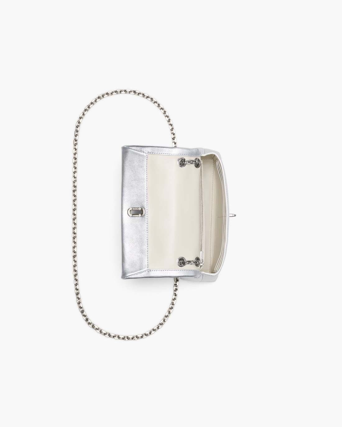 Marc Jacobs Discount | The Metallic Dual Chain Mini Bag Silver