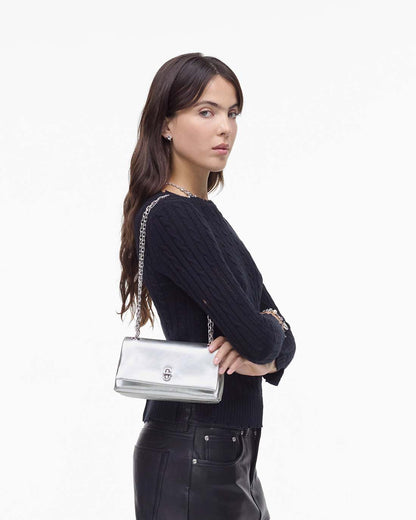 Marc Jacobs Discount | The Metallic Dual Chain Mini Bag Silver