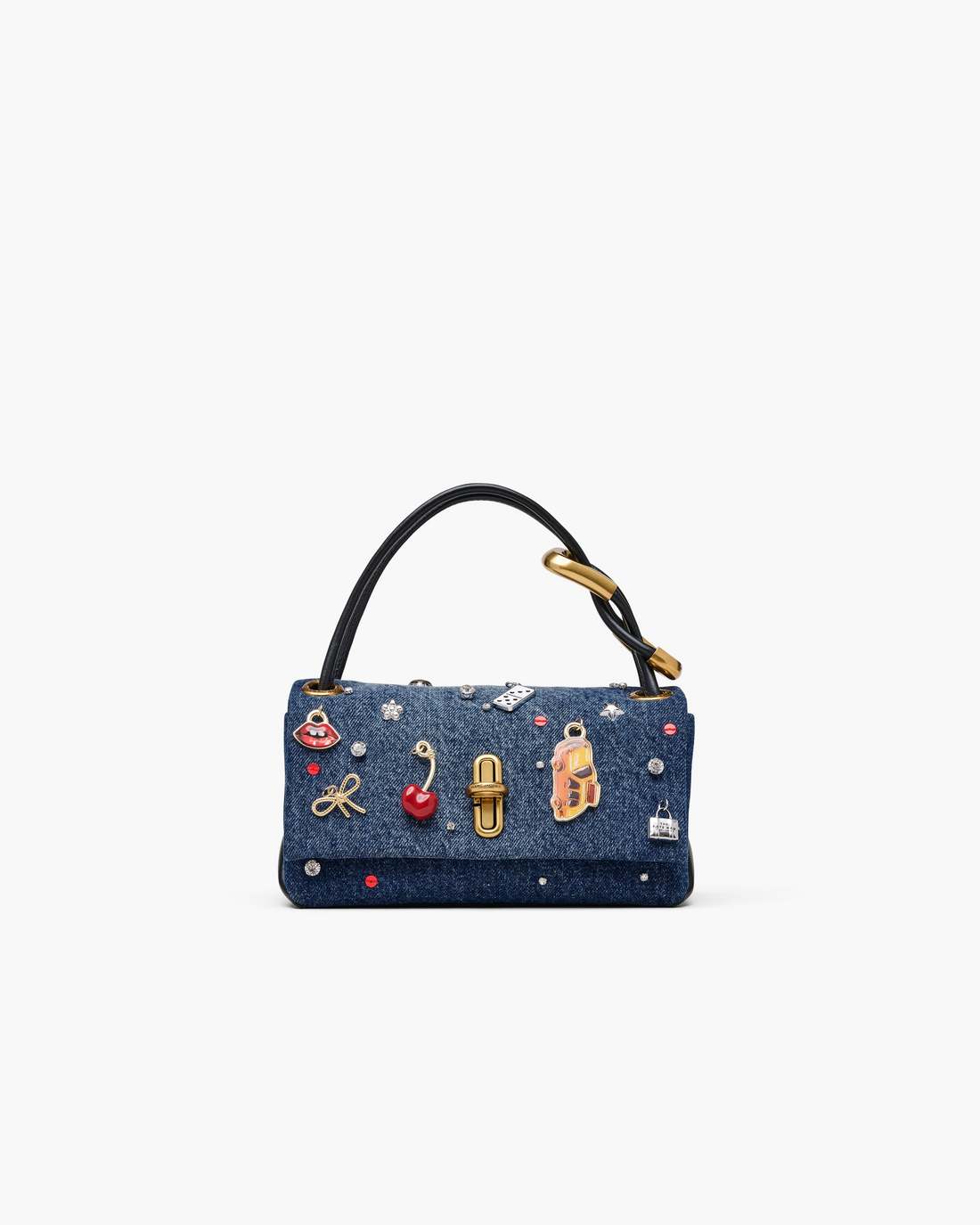 Marc Jacobs Recommended | The Trinket Charm Denim Mini Dual Bag Medium Wash Multi