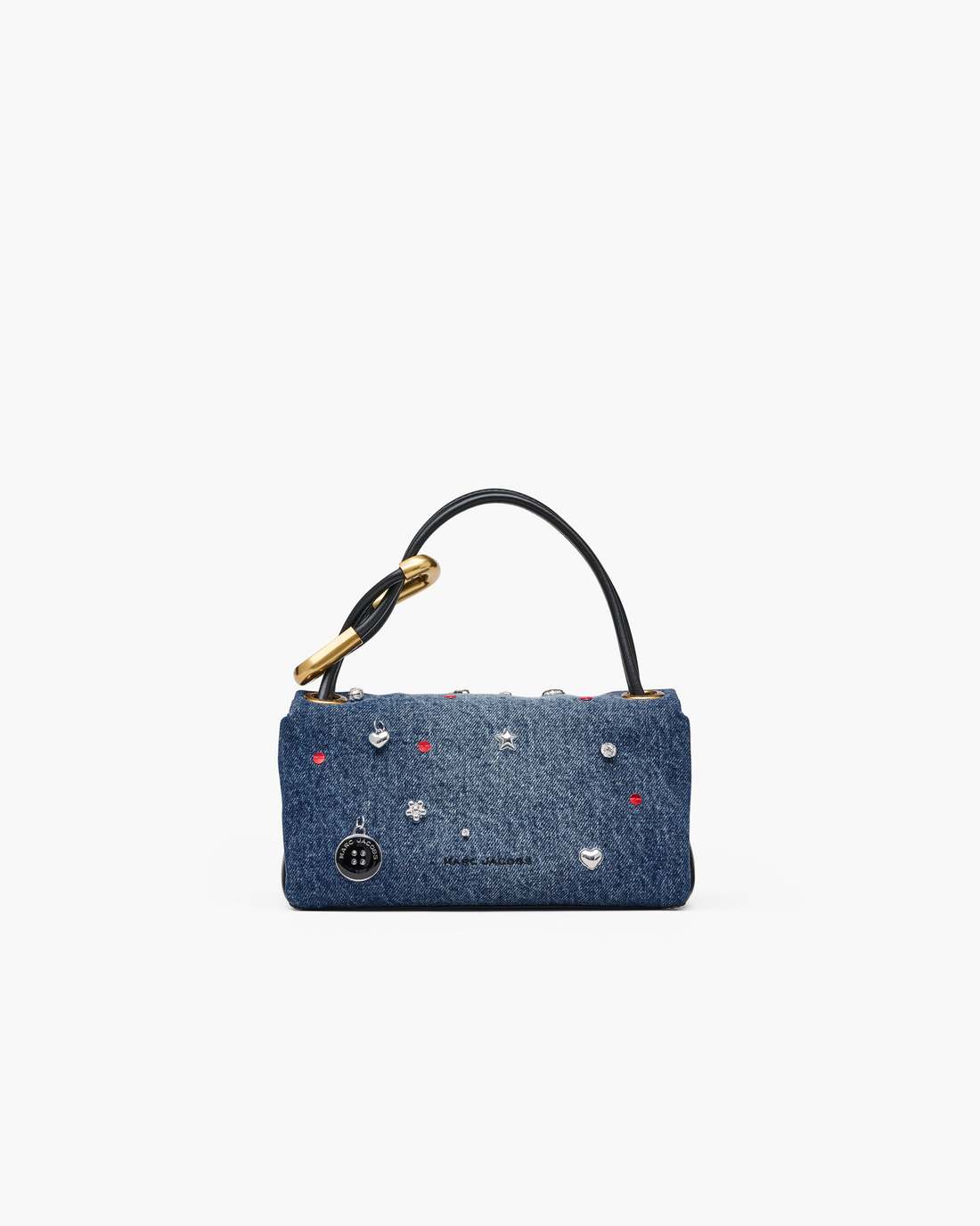 Marc Jacobs Recommended | The Trinket Charm Denim Mini Dual Bag Medium Wash Multi