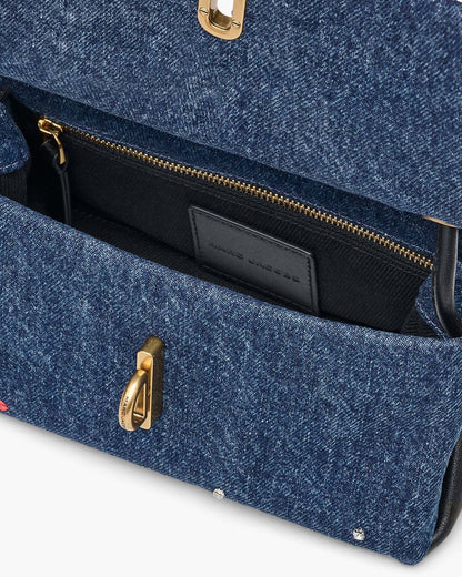 Marc Jacobs Recommended | The Trinket Charm Denim Mini Dual Bag Medium Wash Multi