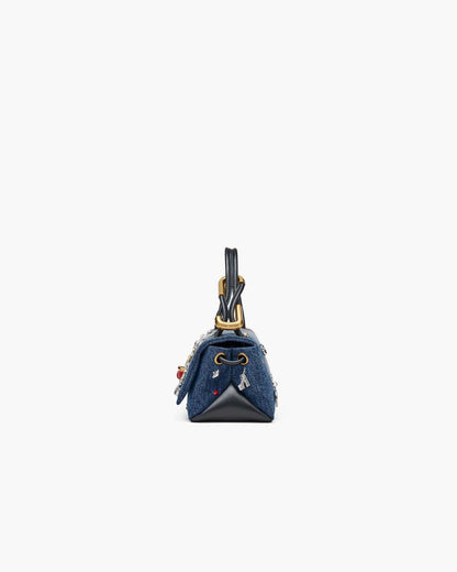 Marc Jacobs Recommended | The Trinket Charm Denim Mini Dual Bag Medium Wash Multi