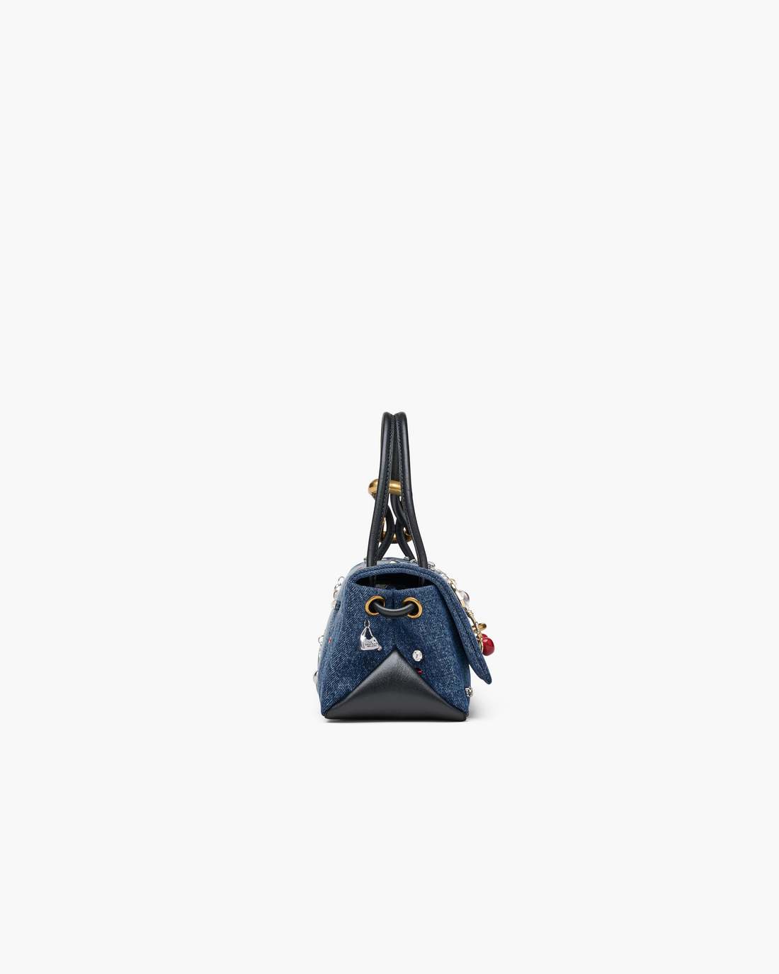 Marc Jacobs Recommended | The Trinket Charm Denim Mini Dual Bag Medium Wash Multi