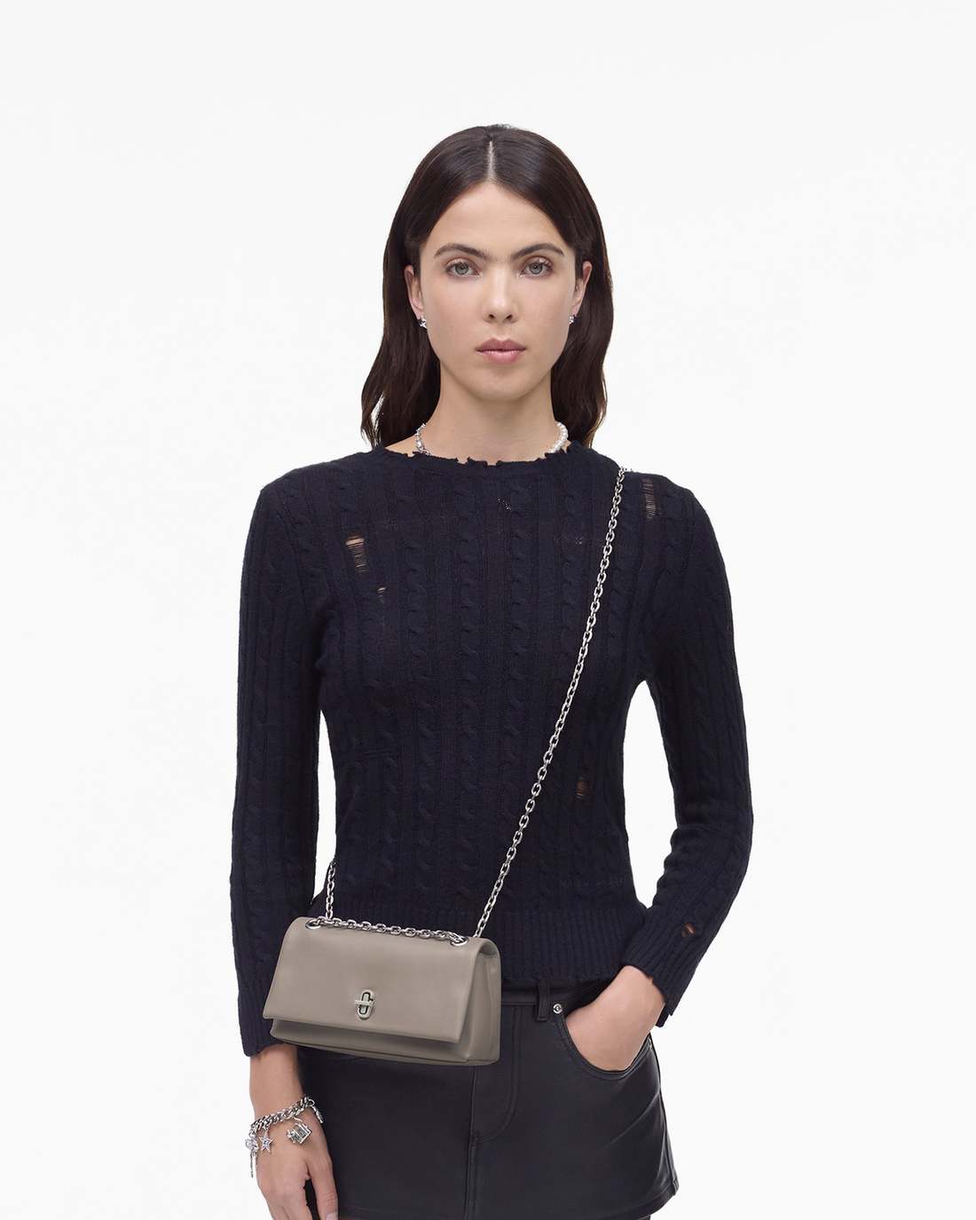 Marc Jacobs Deals | The Dual Chain Mini Bag Cement