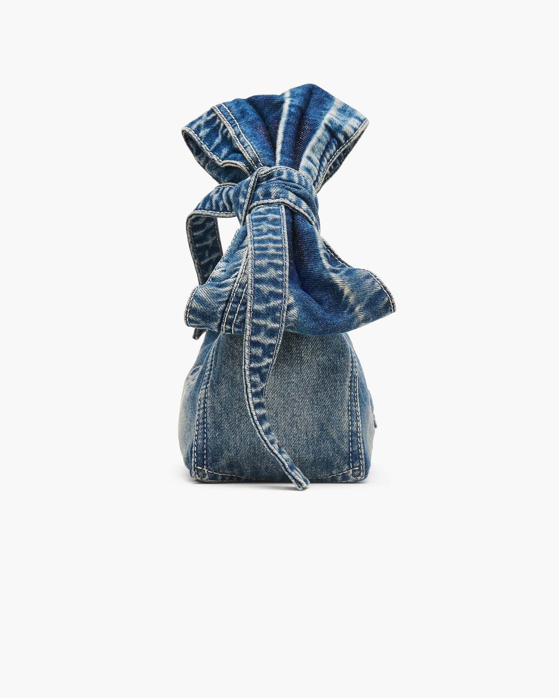 Marc Jacobs Smart Buy | The Bow Denim Mini Sack Bag Medium Wash Indigo