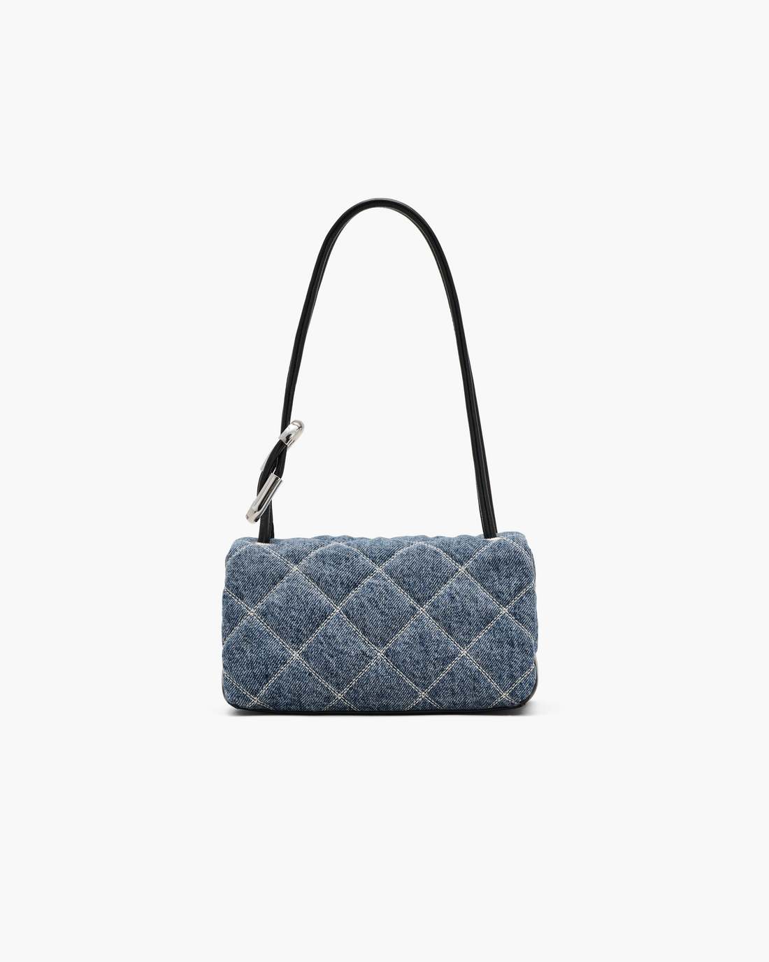 Marc Jacobs Latest | The Quilted Denim Mini Dual Shoulder Bag Light Wash Indigo