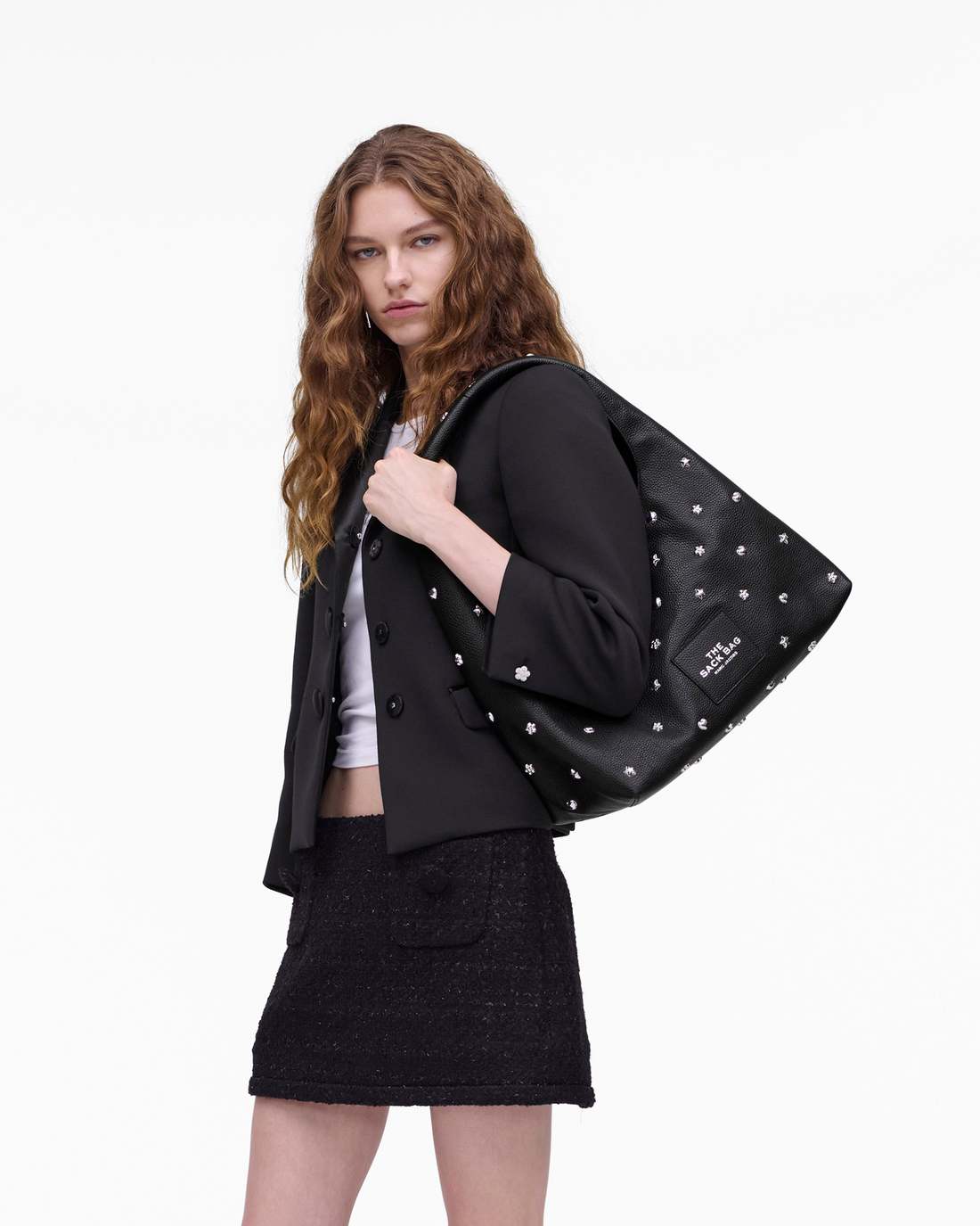 Marc Jacobs Best Seller | The Mini Icon Stud Sack Bag Black Multi