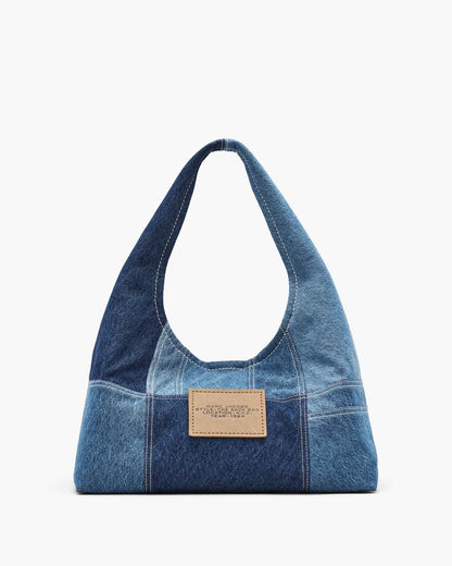 Marc Jacobs Best Seller | The Patchwork Denim Sack Bag Blue Denim