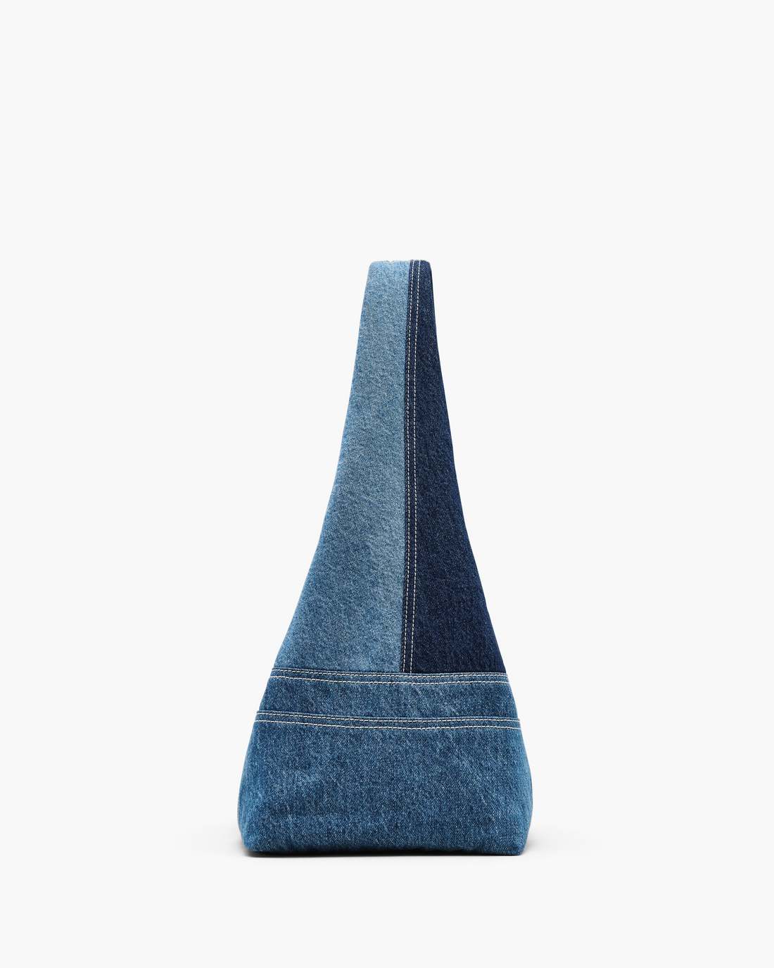 Marc Jacobs Best Seller | The Patchwork Denim Sack Bag Blue Denim