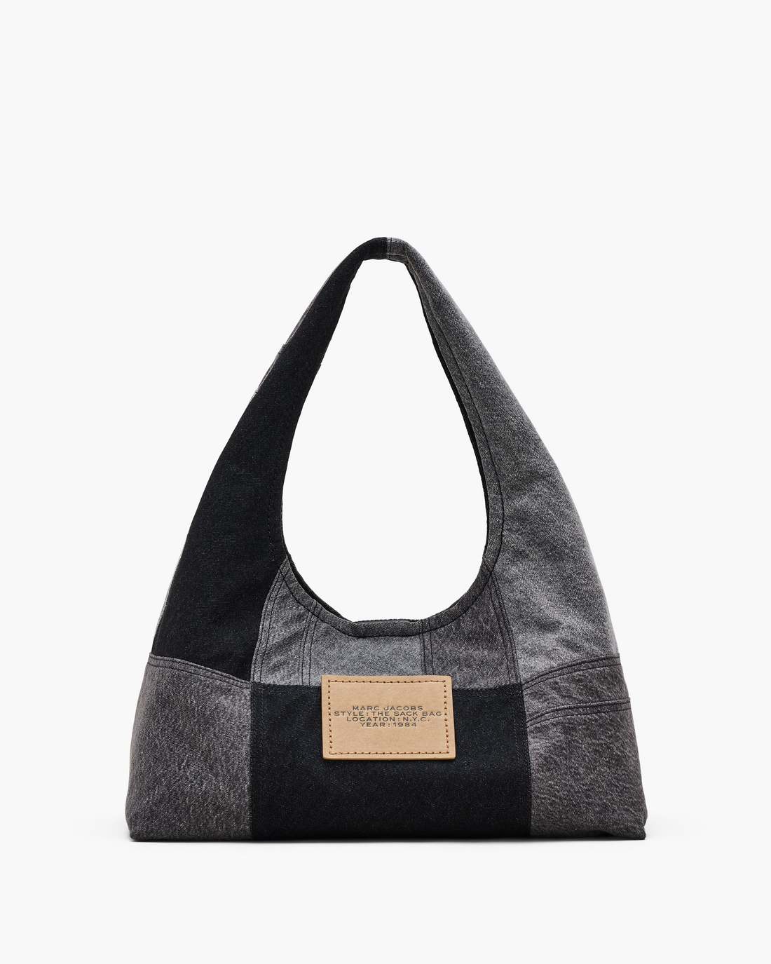 Marc Jacobs Customer Favorite | The Patchwork Denim Sack Bag Black Denim