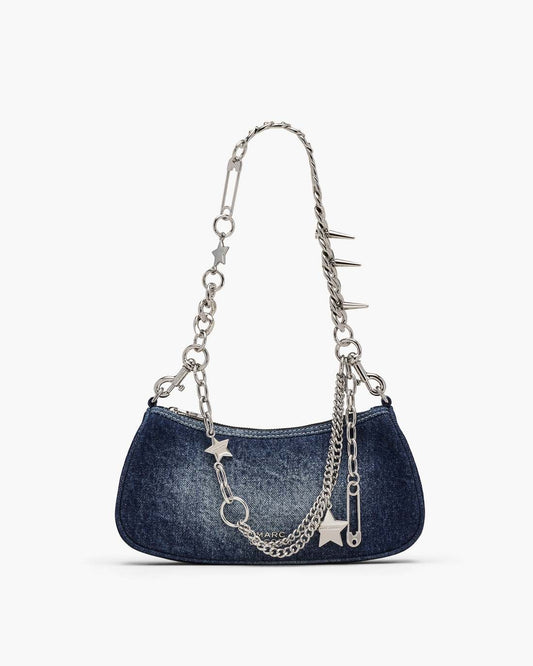 Marc Jacobs Quality | The Faded Denim Charm Shoulder Bag Faded Vintage Indigo