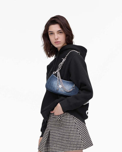 Marc Jacobs Quality | The Faded Denim Charm Shoulder Bag Faded Vintage Indigo