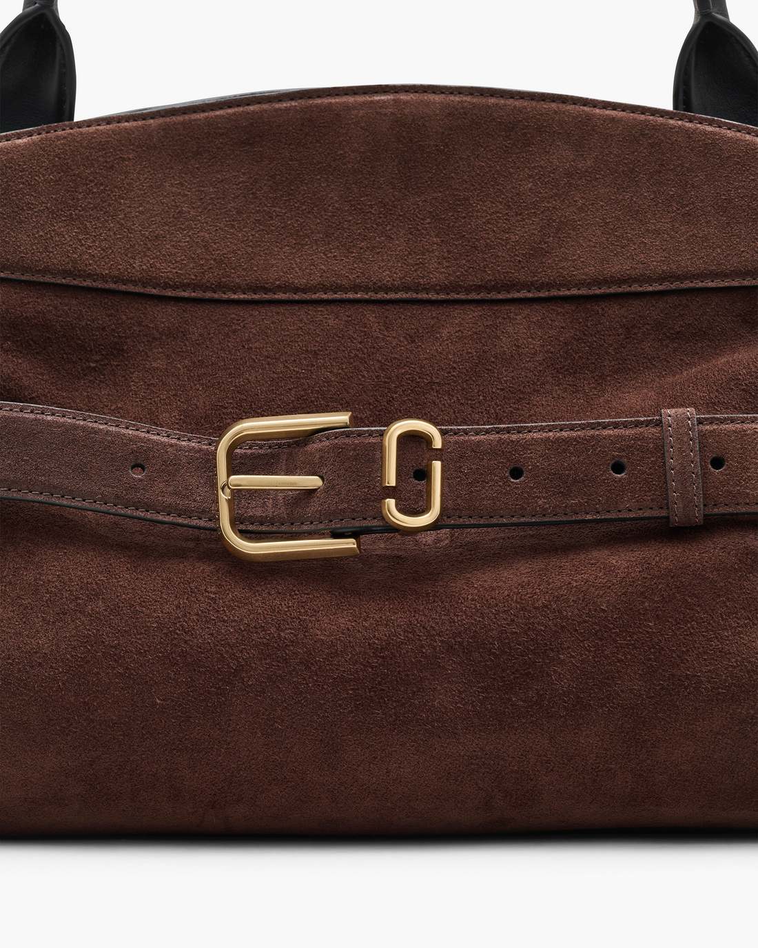 Marc Jacobs Featured | The Suede Dakota Satchel Dark Brown