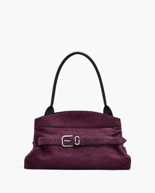 Marc Jacobs Discount | The Suede Dakota Satchel Dark Plum