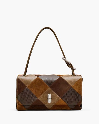 Marc Jacobs Popular | The Suede Patchwork Large Dual Bag Brown Multi