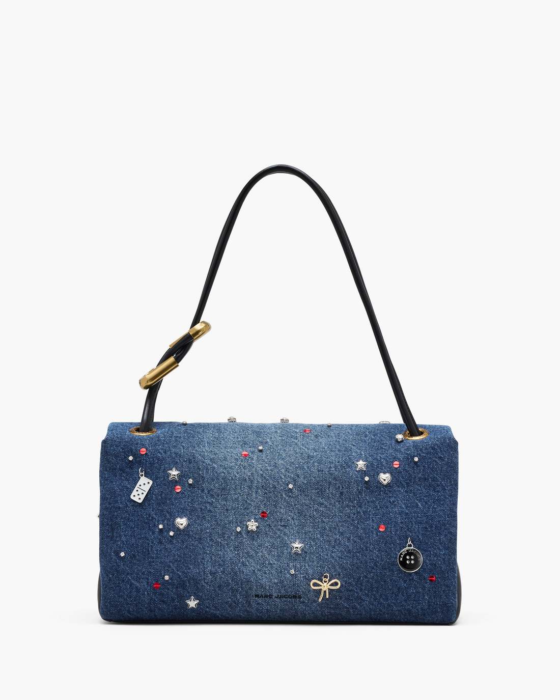 Marc Jacobs Deals | The Trinket Charm Denim Large Dual Bag Medium Wash Multi