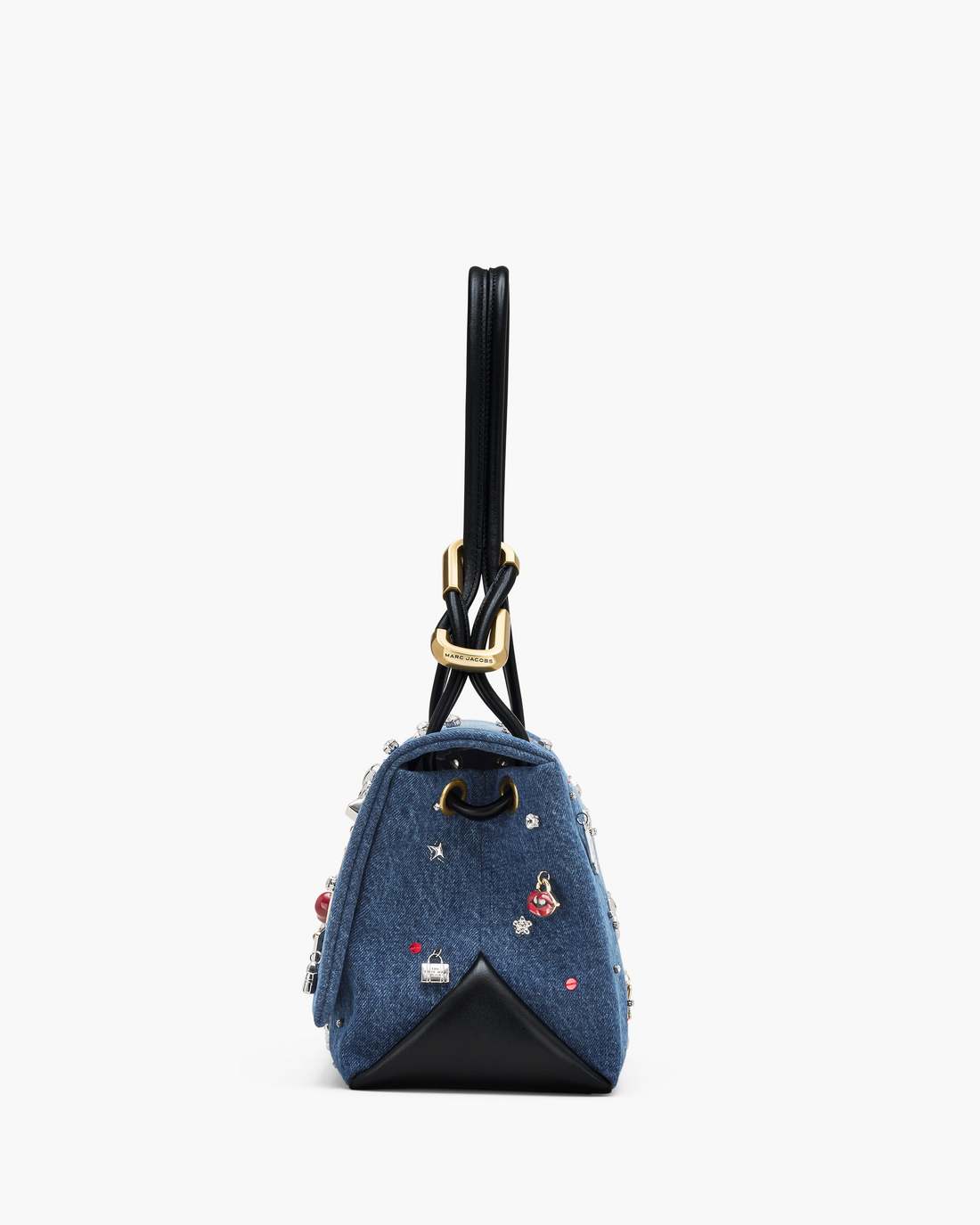 Marc Jacobs Deals | The Trinket Charm Denim Large Dual Bag Medium Wash Multi