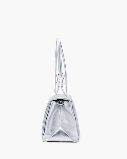 Marc Jacobs Popular | The Metallic Large Dual Bag Silver