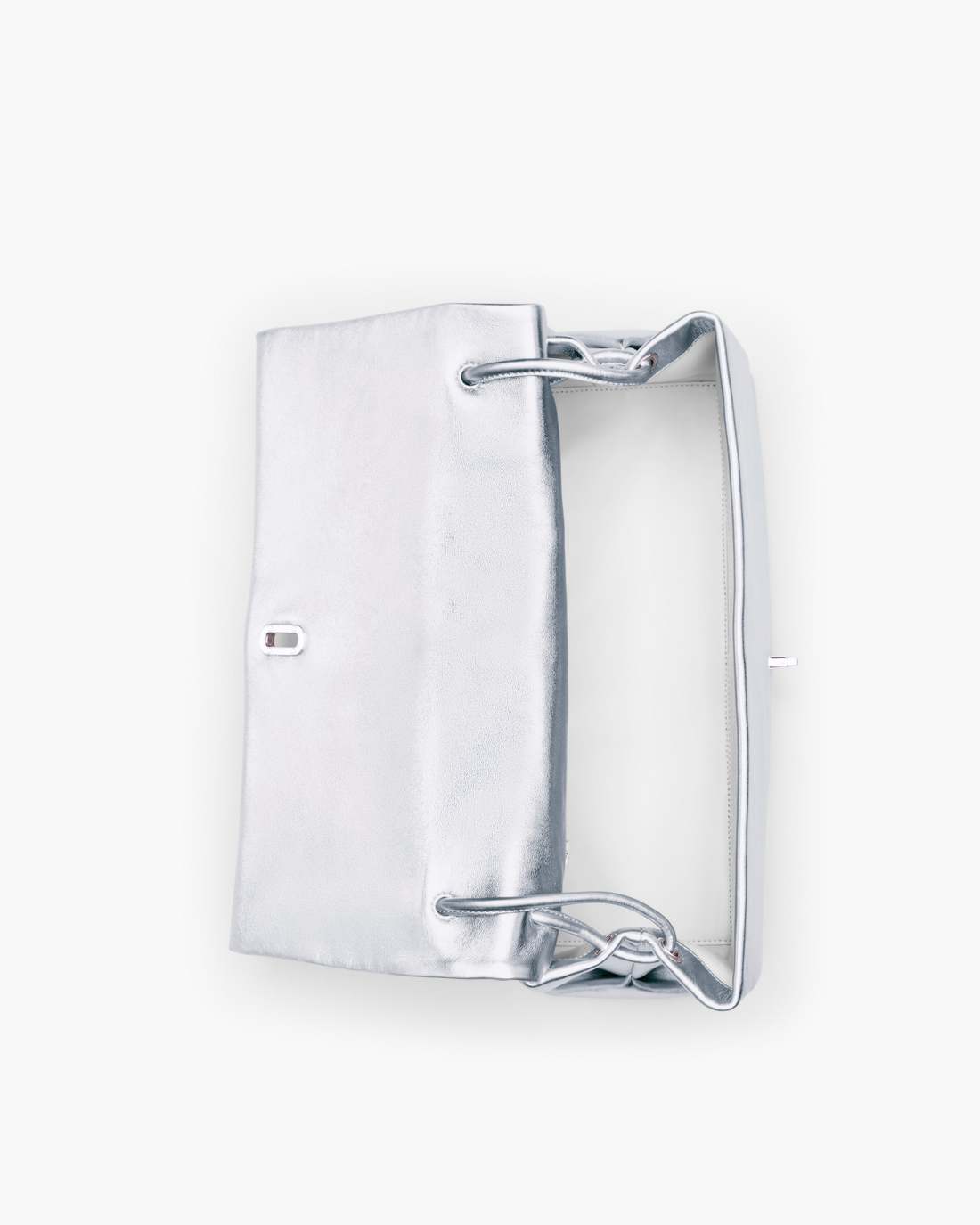 Marc Jacobs Popular | The Metallic Large Dual Bag Silver