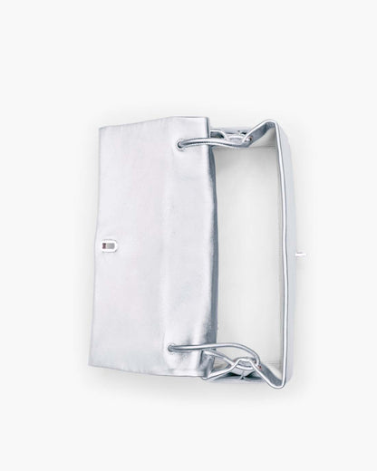 Marc Jacobs Popular | The Metallic Large Dual Bag Silver