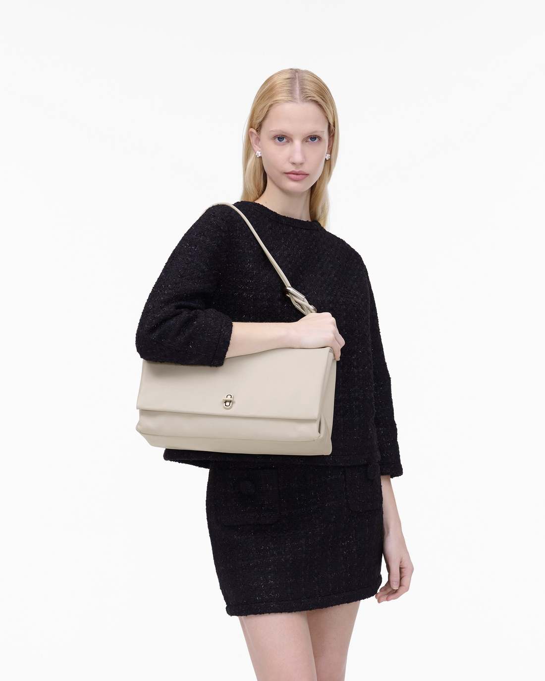 Marc Jacobs Hot Sale | The Large Dual Bag Cloud White