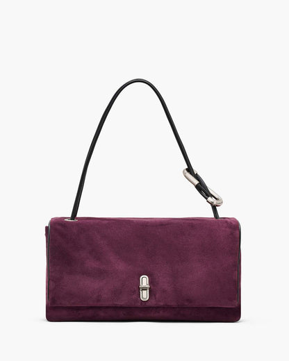 Marc Jacobs Smart Buy | The Suede Large Dual Dark Plum