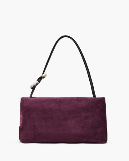 Marc Jacobs Smart Buy | The Suede Large Dual Dark Plum