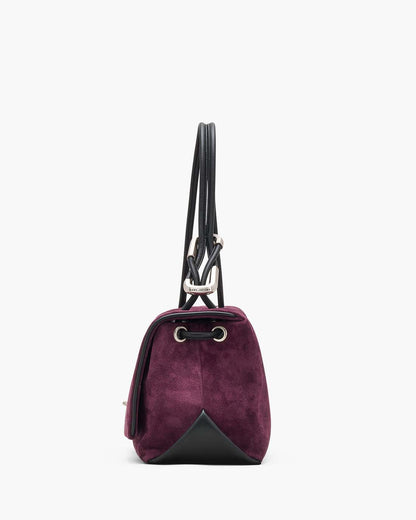 Marc Jacobs Smart Buy | The Suede Large Dual Dark Plum