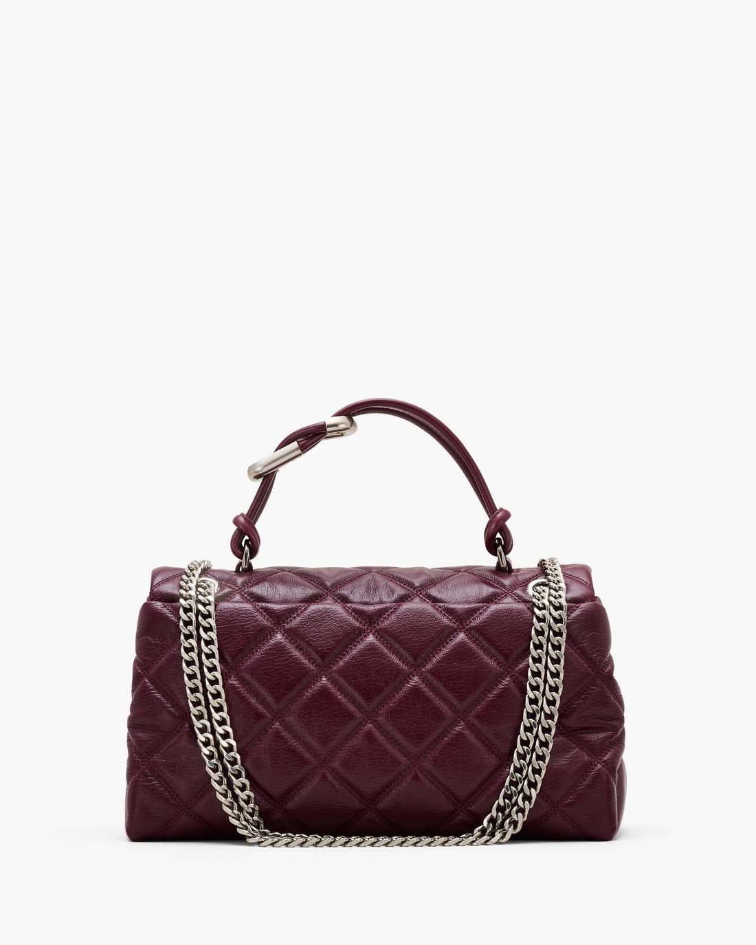 Marc Jacobs Trusted | The Quilted Dual Convertible Shoulder Bag Dark Plum