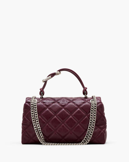Marc Jacobs Trusted | The Quilted Dual Convertible Shoulder Bag Dark Plum