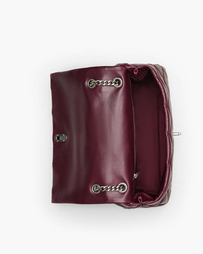 Marc Jacobs Trusted | The Quilted Dual Convertible Shoulder Bag Dark Plum