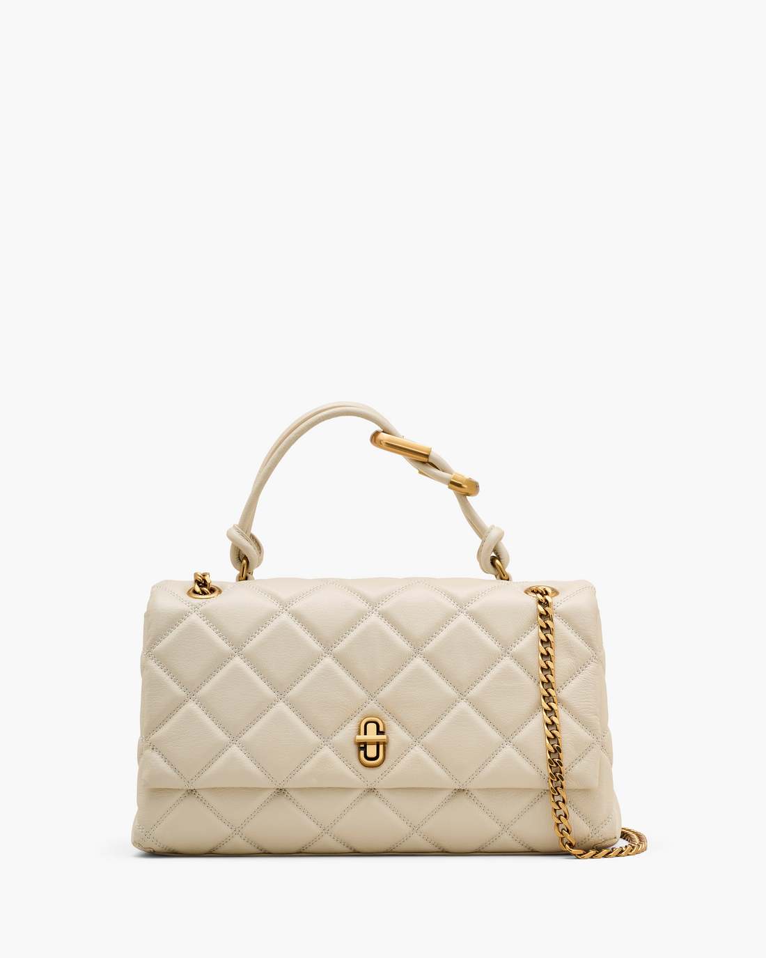 Marc Jacobs Trusted | The Quilted Dual Convertible Shoulder Bag Cloud White