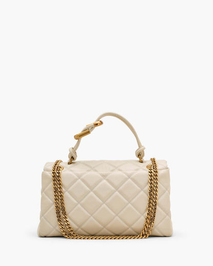 Marc Jacobs Trusted | The Quilted Dual Convertible Shoulder Bag Cloud White