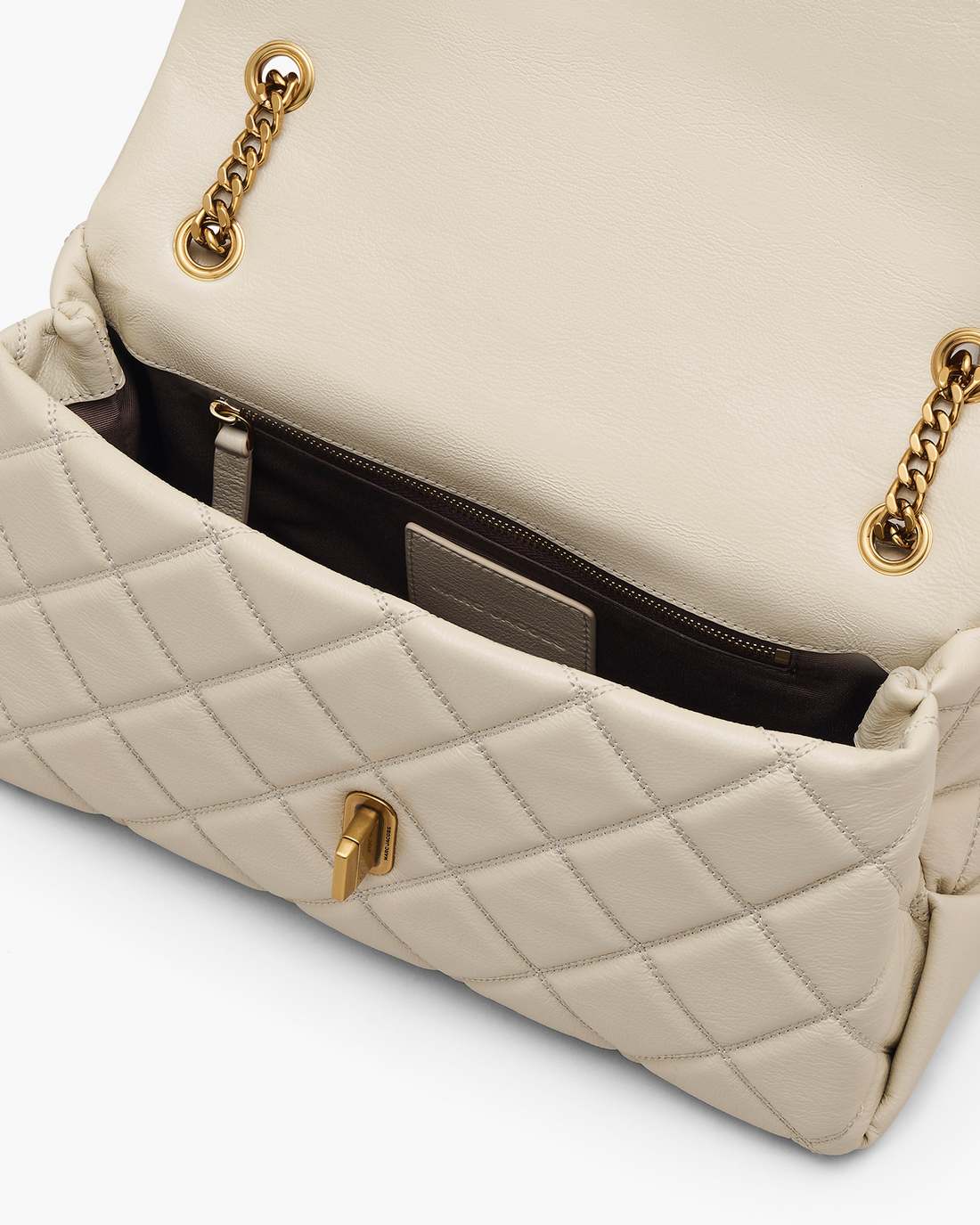 Marc Jacobs Trusted | The Quilted Dual Convertible Shoulder Bag Cloud White