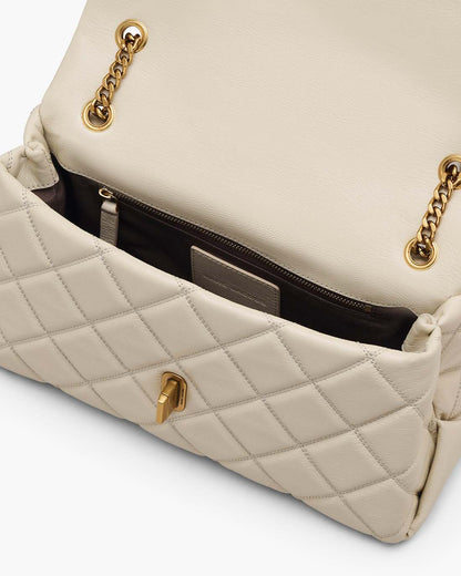 Marc Jacobs Trusted | The Quilted Dual Convertible Shoulder Bag Cloud White