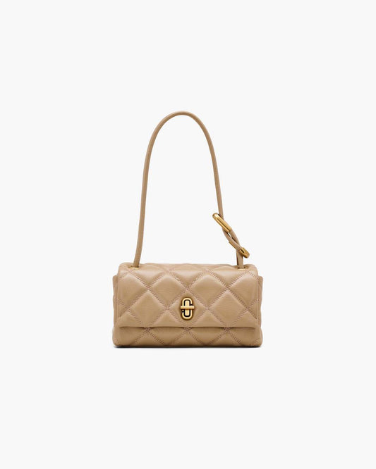 Marc Jacobs Best Price | The Quilted Mini Dual Shoulder Bag Camel