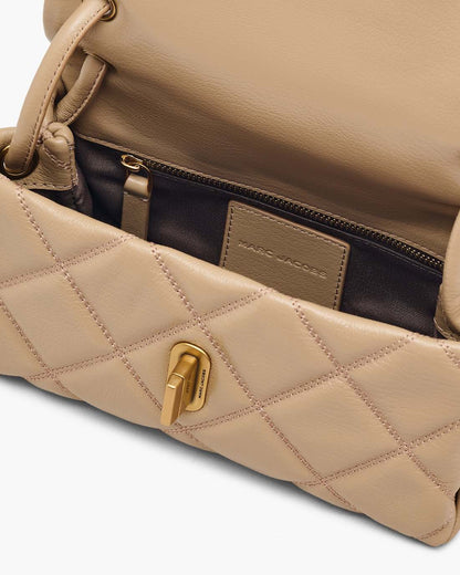 Marc Jacobs Best Price | The Quilted Mini Dual Shoulder Bag Camel